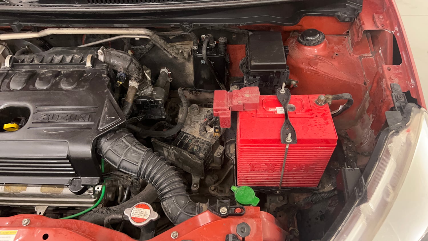 Used 2014 Maruti Suzuki Celerio VXi AMT Petrol Automatic engine ENGINE LEFT SIDE VIEW