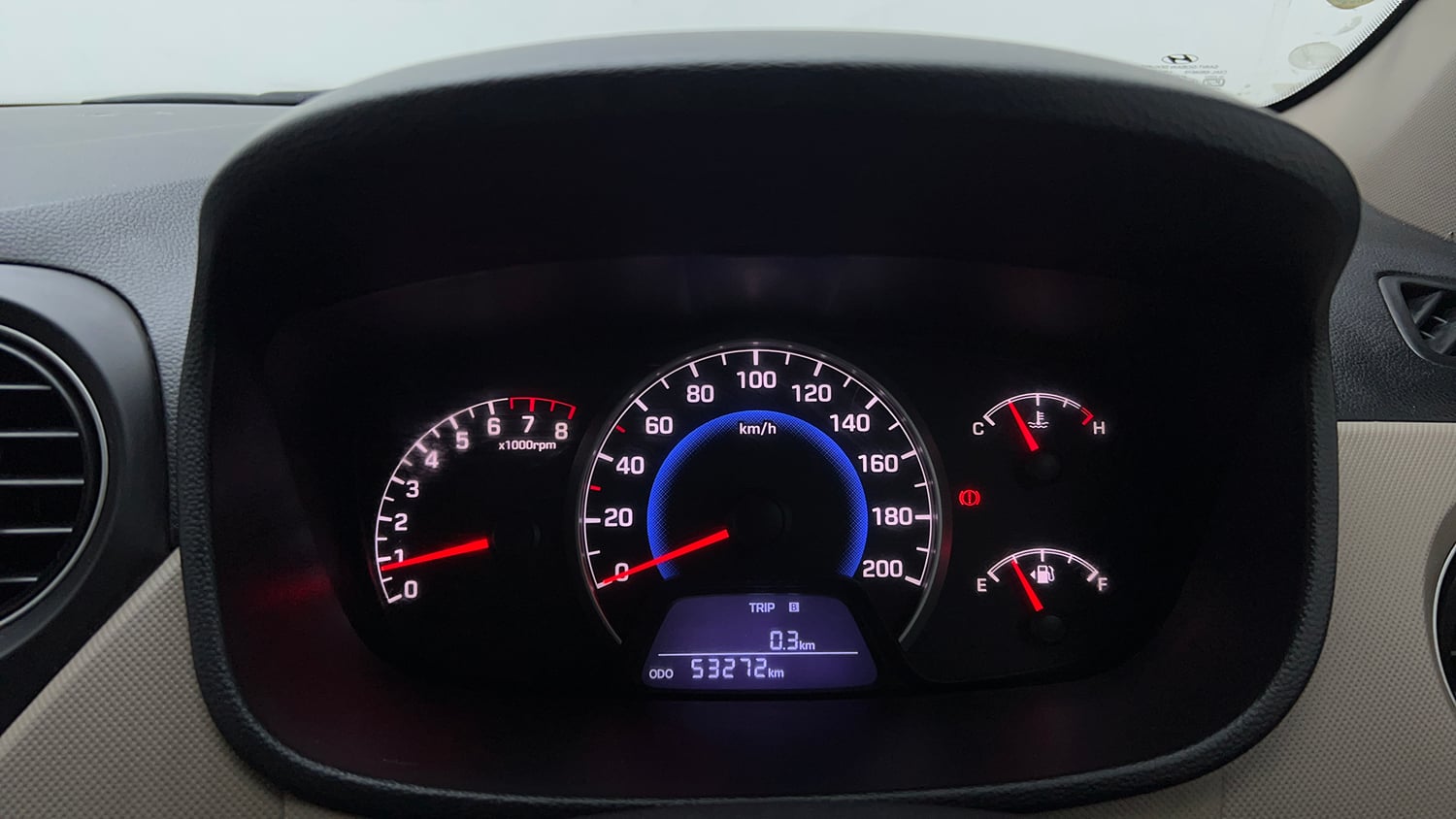 Used 2016 Hyundai Grand i10 Sportz 1.2 Kappa VTVT Petrol Manual interior CLUSTERMETER VIEW