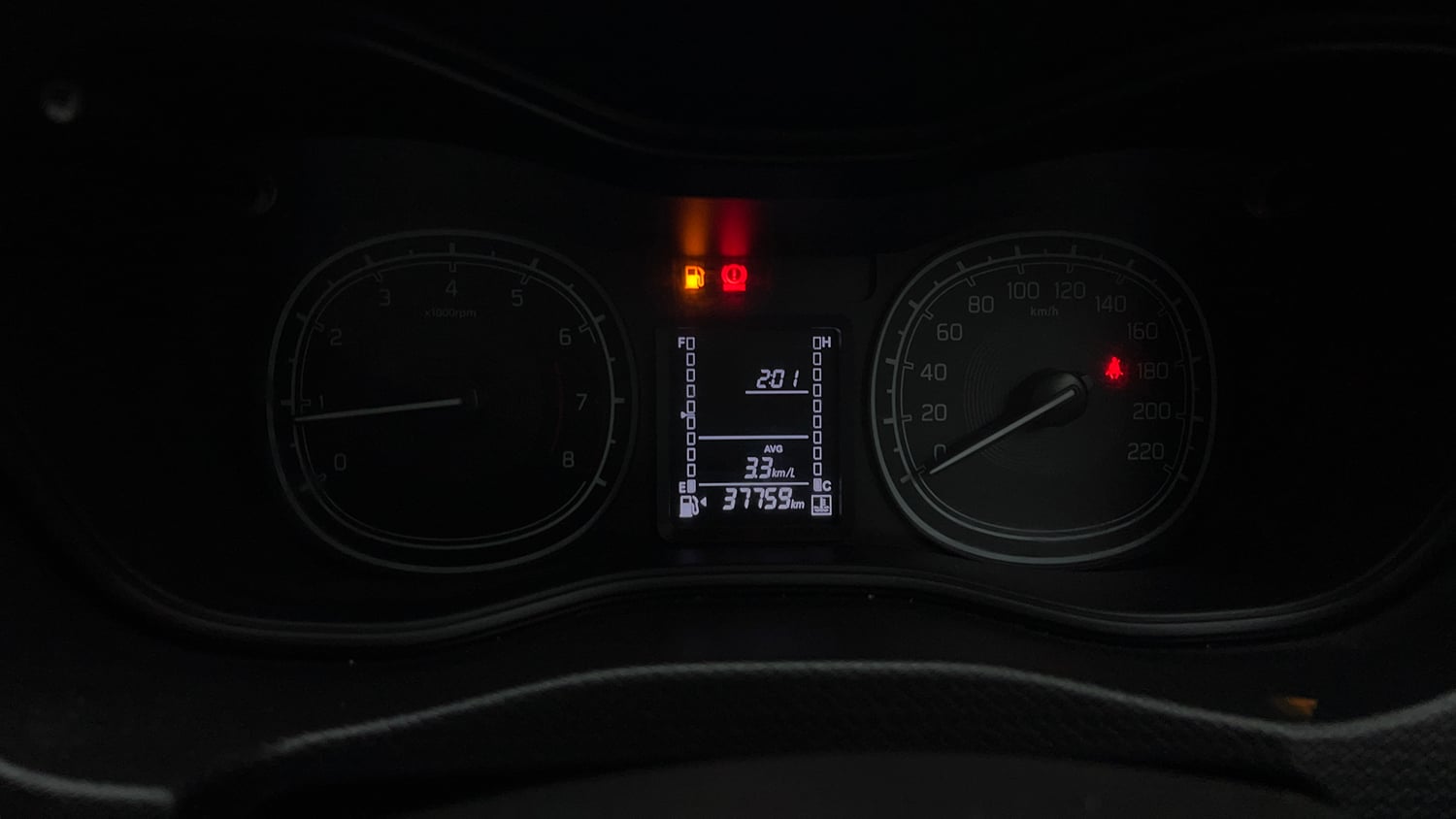 Used 2020 maruti-suzuki Vitara Brezza VXi Petrol Manual interior CLUSTERMETER VIEW