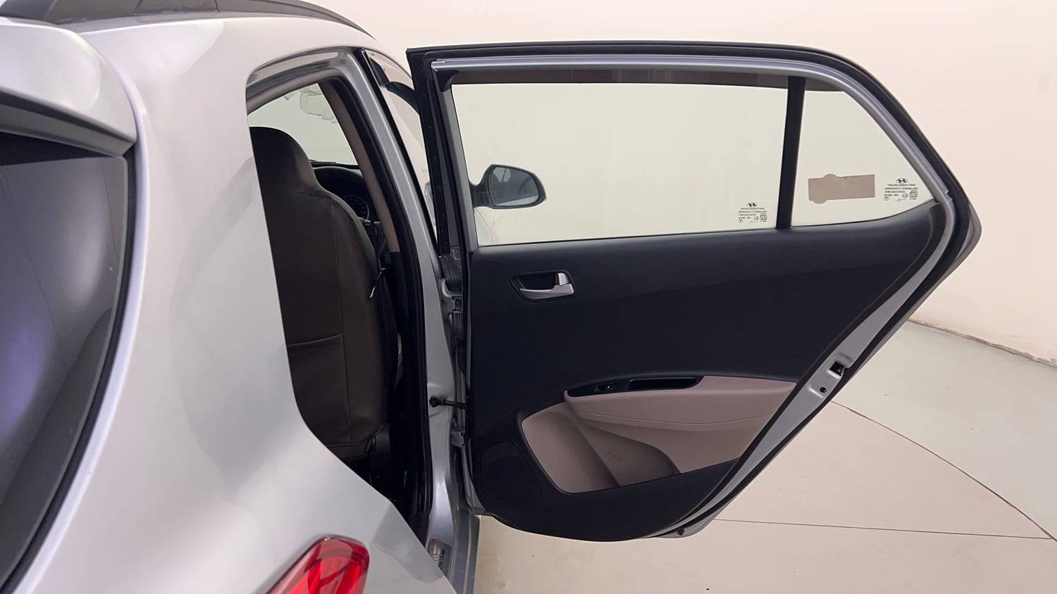 Used 2019 Hyundai Grand i10 Sportz 1.2 Kappa VTVT Petrol Manual interior RIGHT REAR DOOR OPEN VIEW