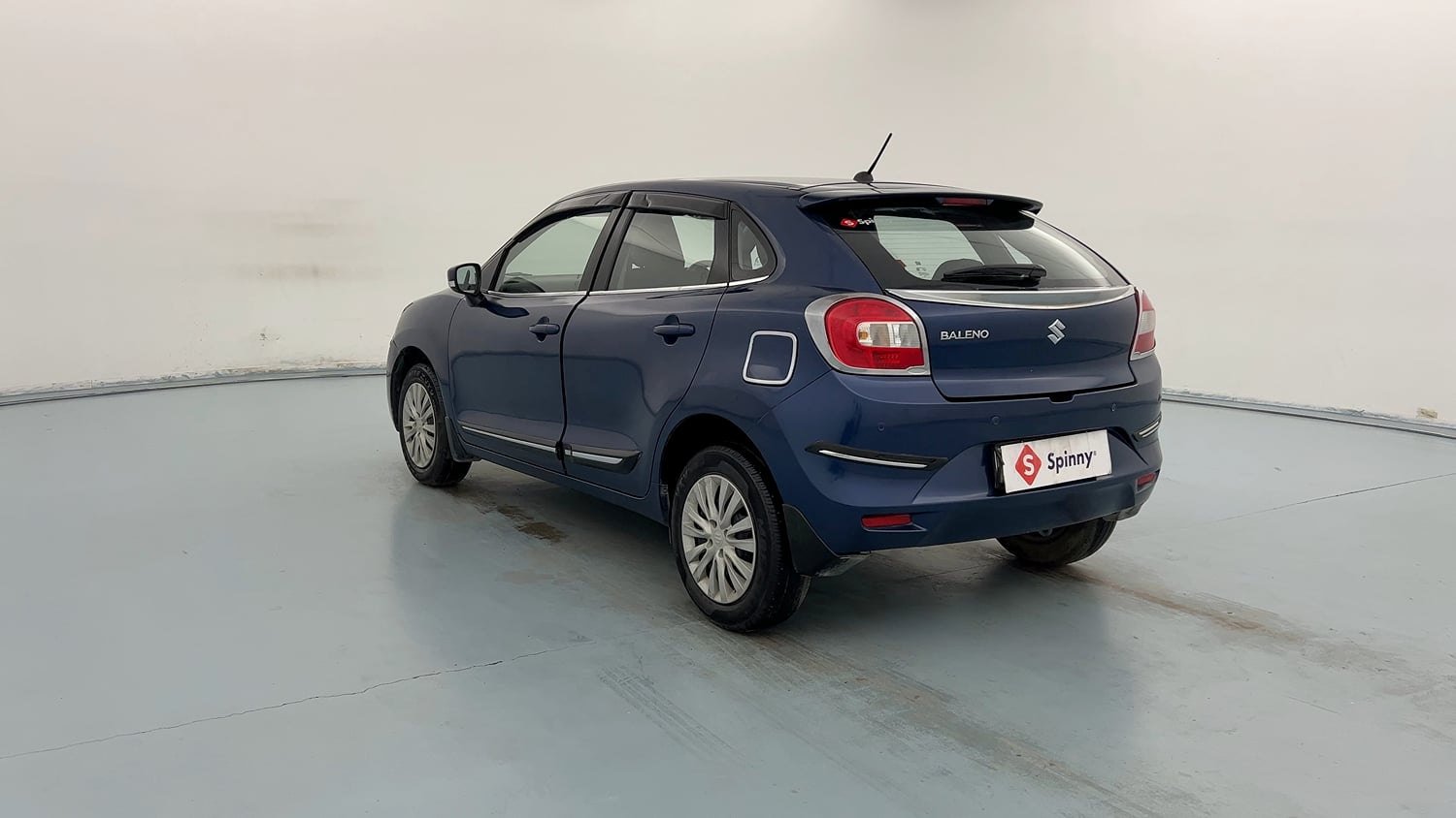Used 2021 Maruti Suzuki Baleno Delta Petrol Manual exterior LEFT REAR CORNER VIEW