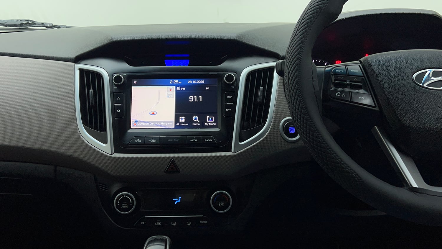 Used 2019 Hyundai Creta SX 1.6 AT Petrol Petrol Automatic interior MUSIC SYSTEM & AC CONTROL VIEW