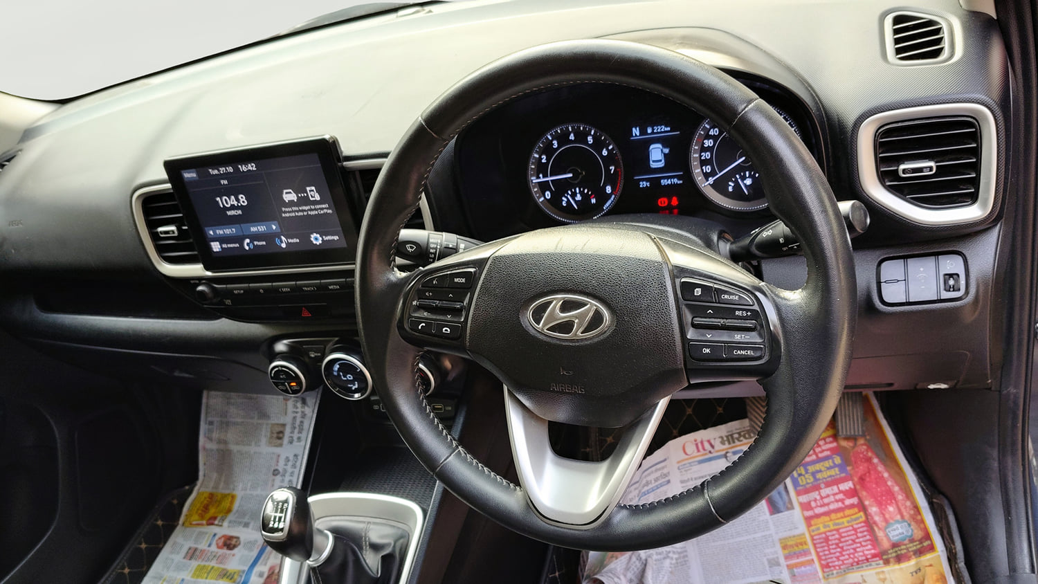 Used 2022 Hyundai Venue SX 1.0 Turbo Petrol Manual interior STEERING VIEW