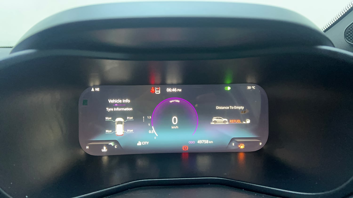 Used 2024 Tata Nexon Fearless Plus (S) 1.5 Diesel 6MT Dark Edition Diesel Manual interior CLUSTERMETER VIEW