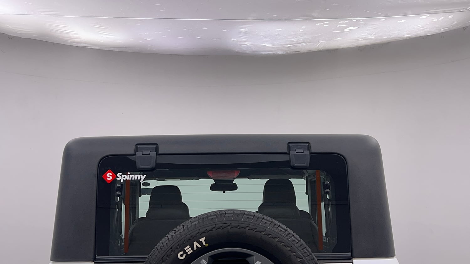 Used 2024 Mahindra Thar LX Hard Top Petrol AT RWD Petrol Automatic exterior BACK WINDSHIELD VIEW