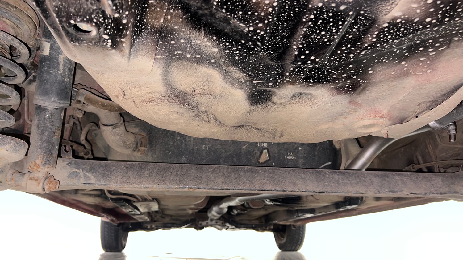 Used 2012 Hyundai i10 Sportz 1.2 Kappa2 Petrol Manual extra REAR UNDERBODY VIEW (TAKEN FROM REAR)