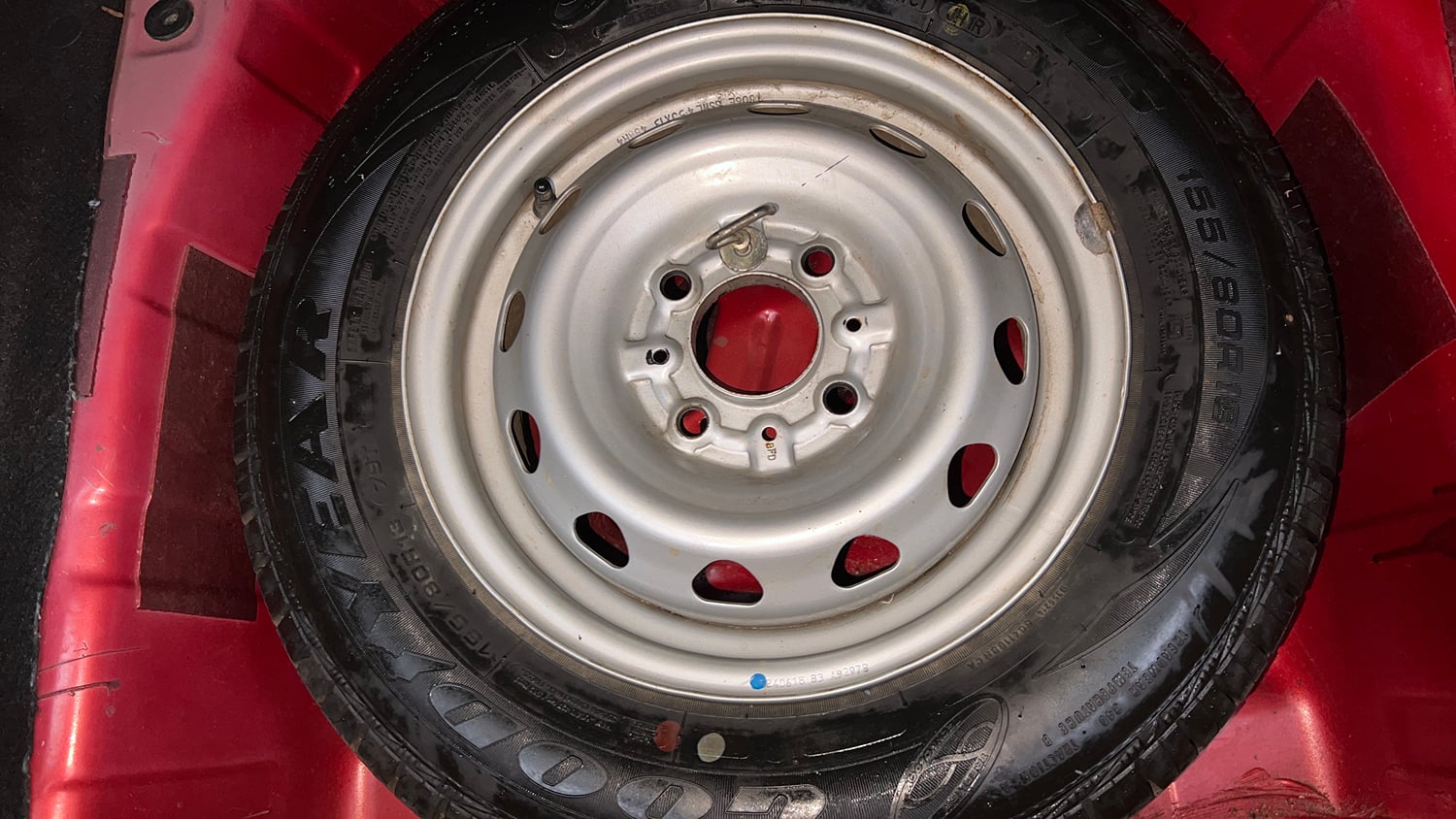 Used 2018 Tata Tiago Revotron XZA Petrol Automatic tyres SPARE TYRE VIEW