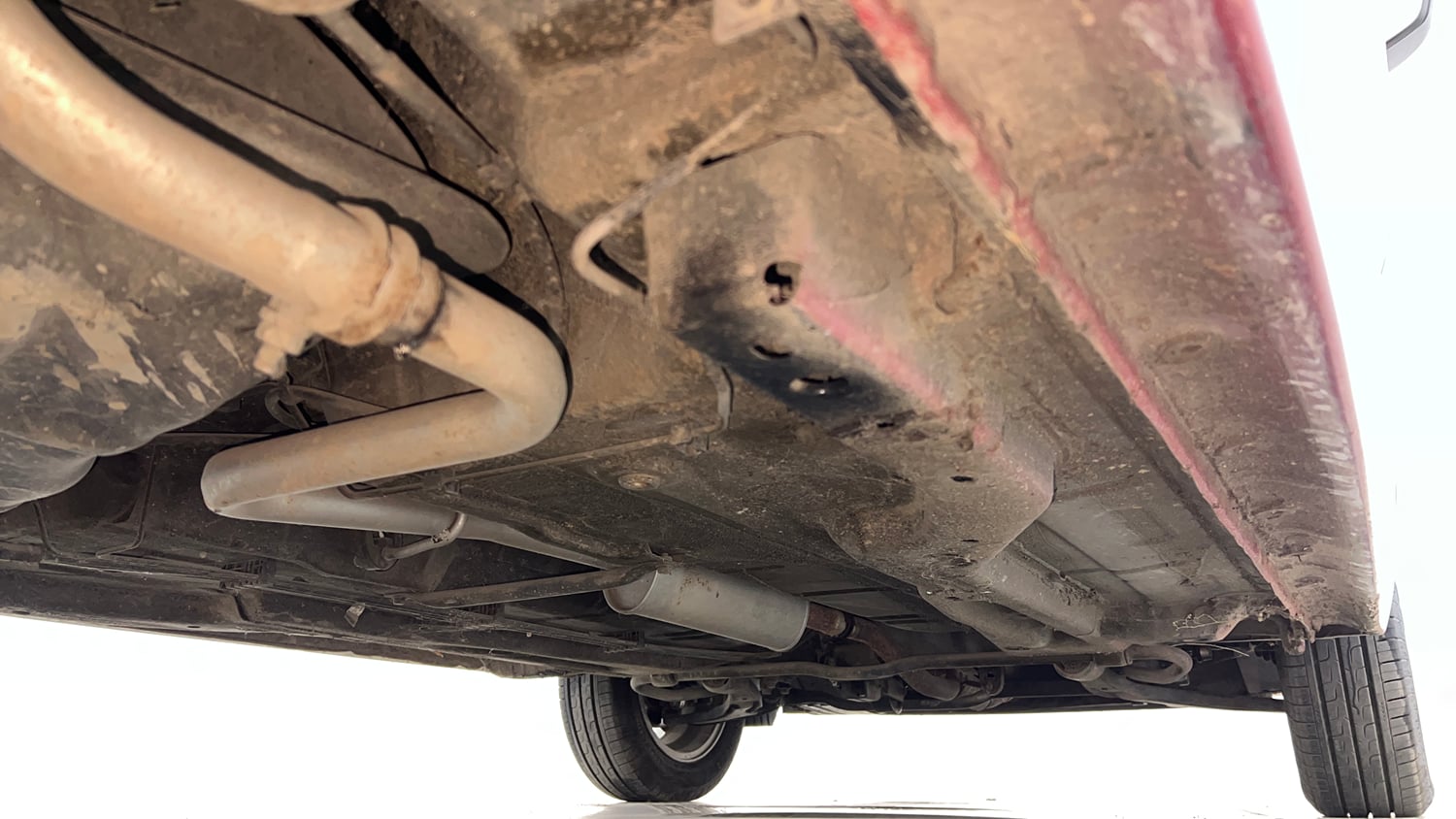 Used 2018 Tata Tiago Revotron XZA Petrol Automatic extra REAR RIGHT UNDERBODY VIEW