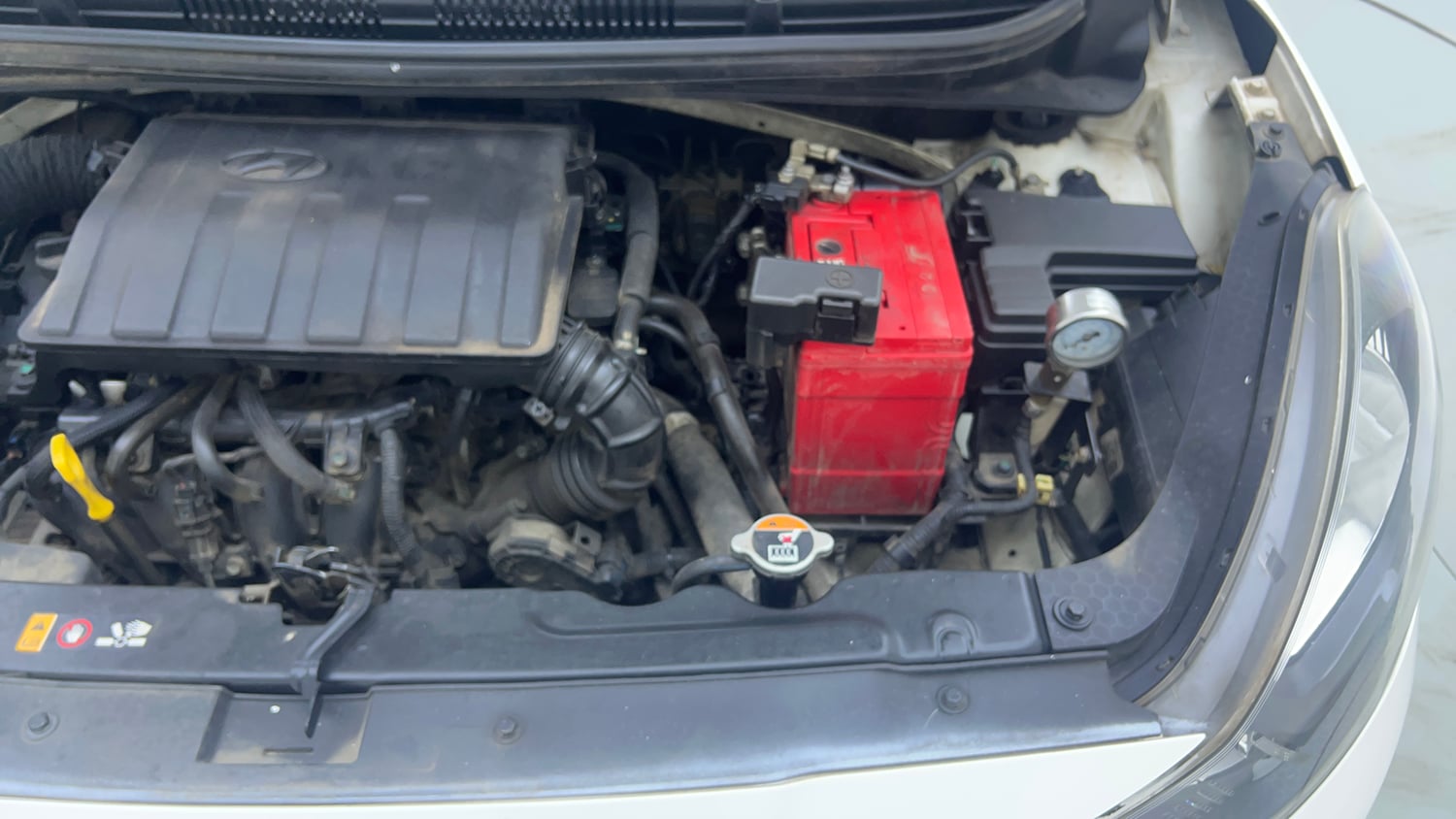Used 2021 Hyundai Grand i10 Nios Sportz 1.2 Kappa VTVT CNG Cng Manual engine ENGINE LEFT SIDE VIEW