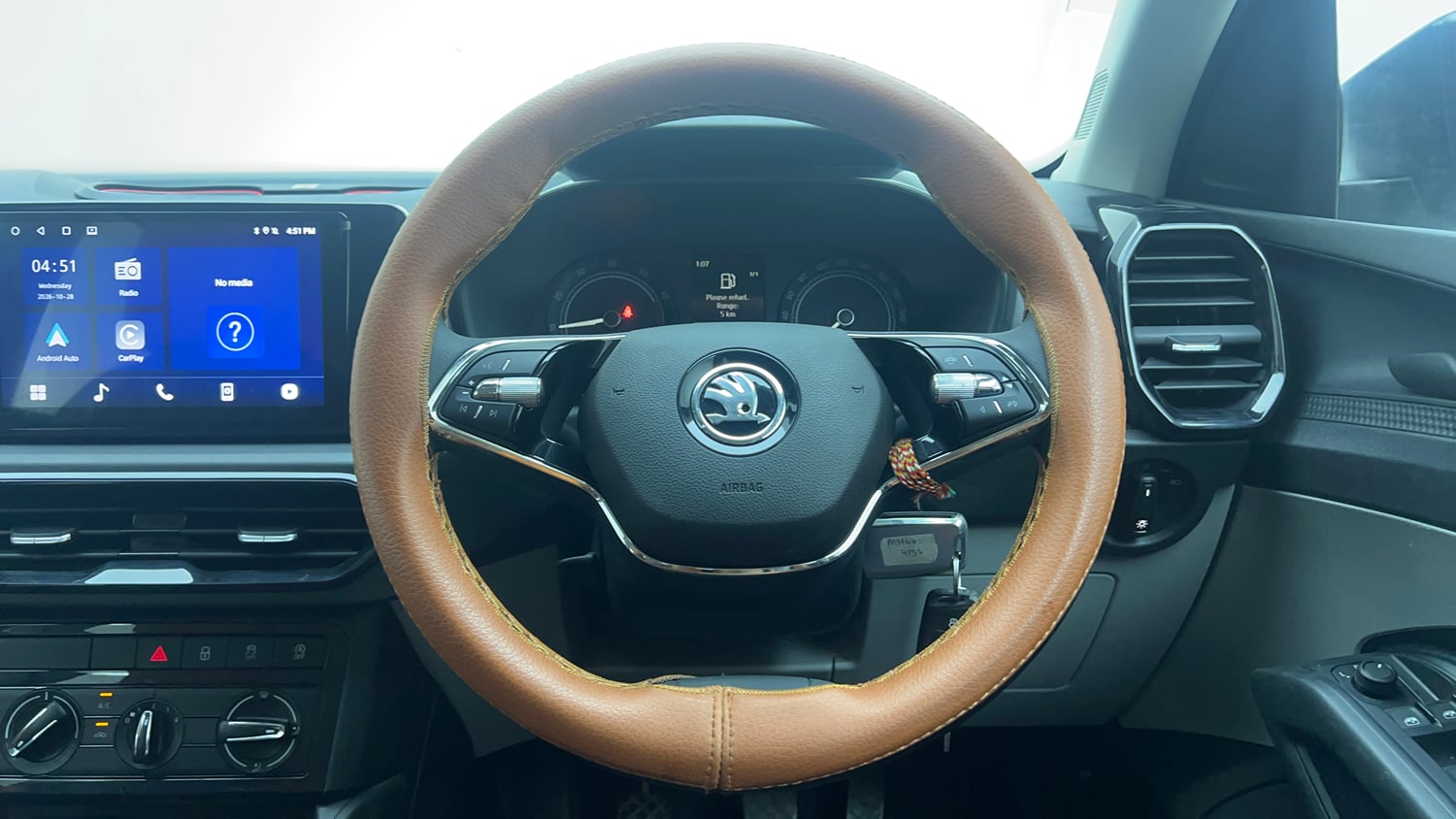 Used 2026 Skoda Kylaq Classic+ 1.0 TSI MT Petrol Manual interior STEERING VIEW