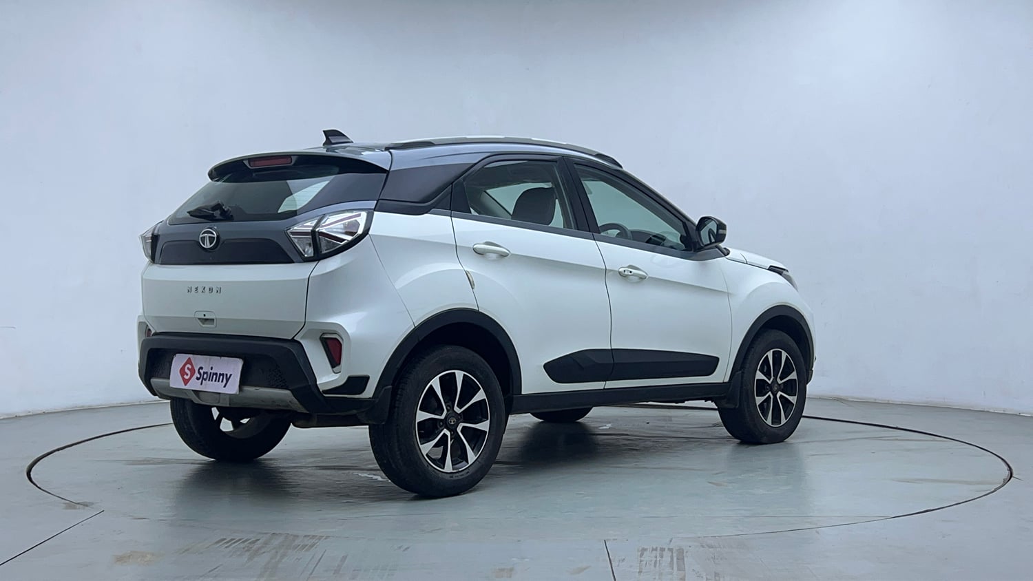 Used 2021 Tata Nexon XZA Plus Dual Tone Petrol Automatic exterior RIGHT REAR CORNER VIEW