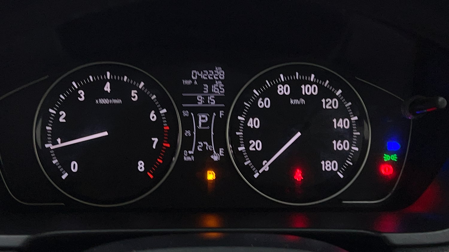 Used 2022 Honda Amaze VX CVT 1.2 Petrol Petrol Automatic interior CLUSTERMETER VIEW