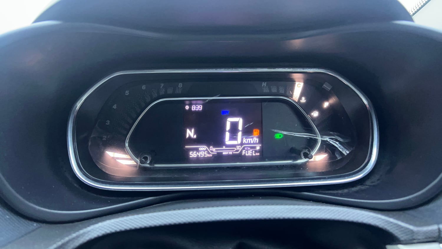 Used 2021 Tata Nexon XZA Plus Dual Tone Petrol Automatic interior CLUSTERMETER VIEW