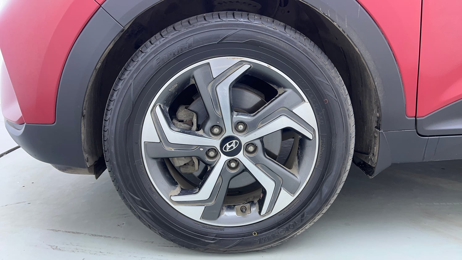 Used 2020 Hyundai Creta SX 1.6 AT Petrol Petrol Automatic tyres LEFT FRONT TYRE RIM VIEW