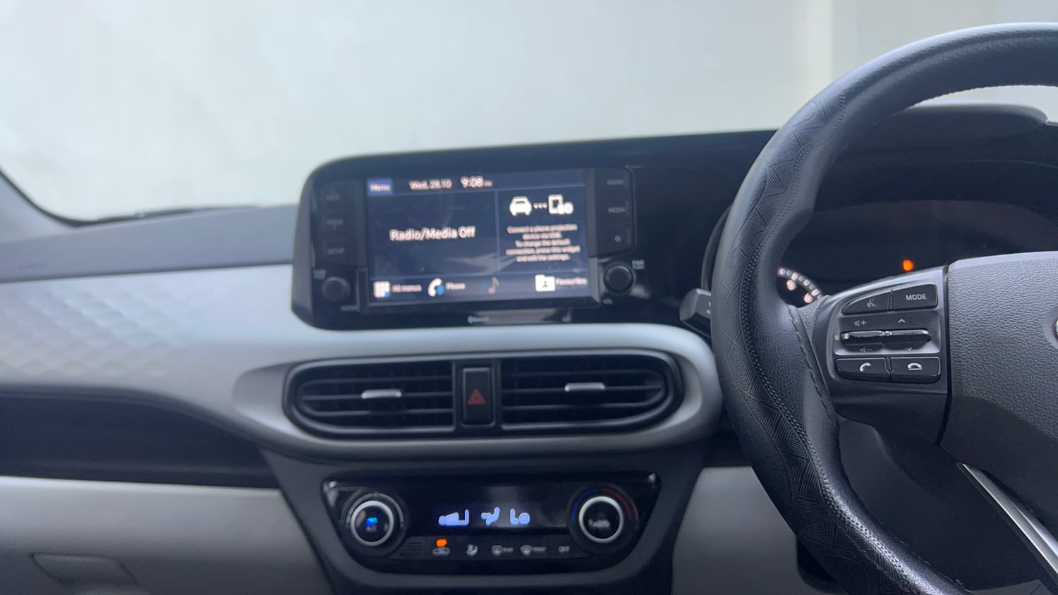 Used 2021 Hyundai Grand i10 Nios Sportz 1.2 Kappa VTVT CNG Cng Manual interior MUSIC SYSTEM & AC CONTROL VIEW