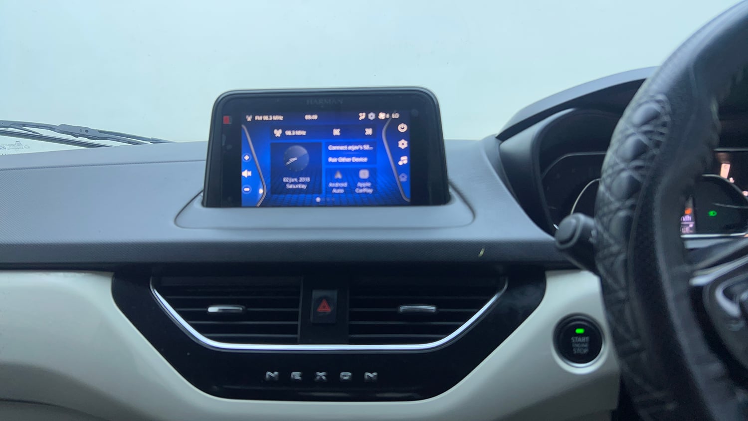 Used 2021 Tata Nexon XZA Plus Dual Tone Petrol Automatic top_features Touch screen infotainment system