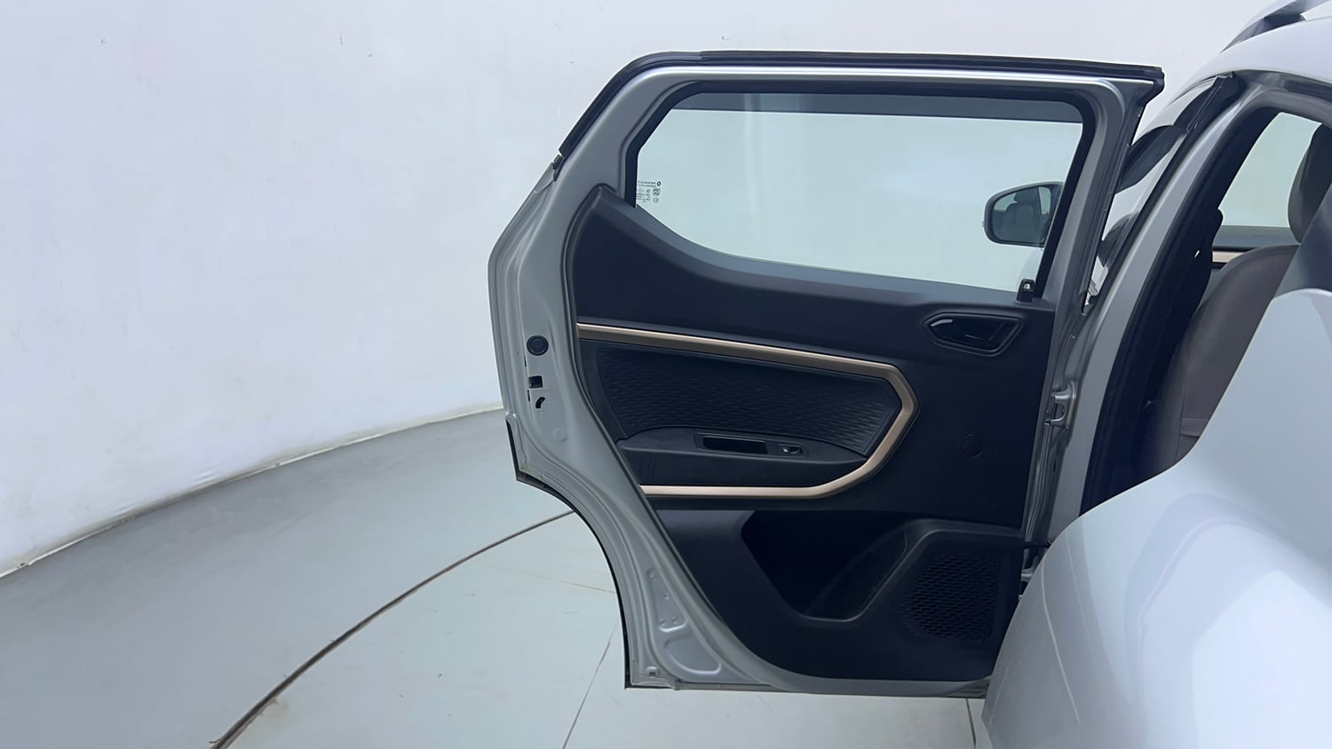 Used 2023 Tata Punch Creative Dual Tone AMT Petrol Automatic interior LEFT REAR DOOR OPEN VIEW
