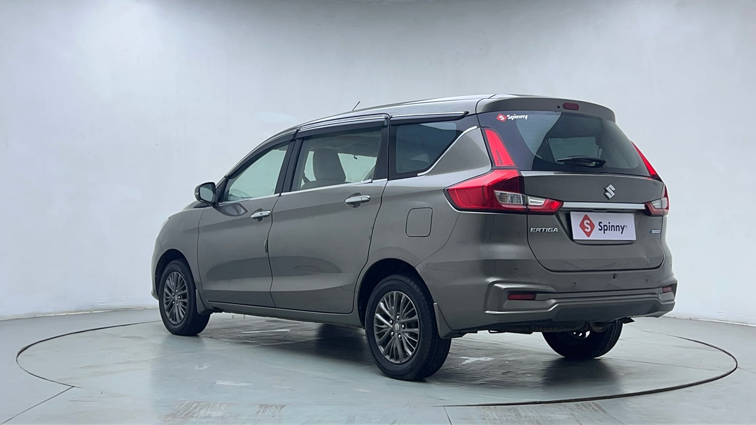 Used 2021 Maruti Suzuki New Ertiga ZXi AT Petrol Automatic exterior LEFT REAR CORNER VIEW