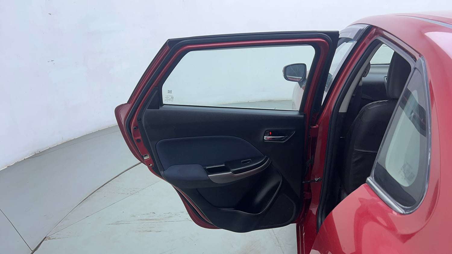 Used 2021 Maruti Suzuki Baleno Zeta Petrol Manual interior LEFT REAR DOOR OPEN VIEW