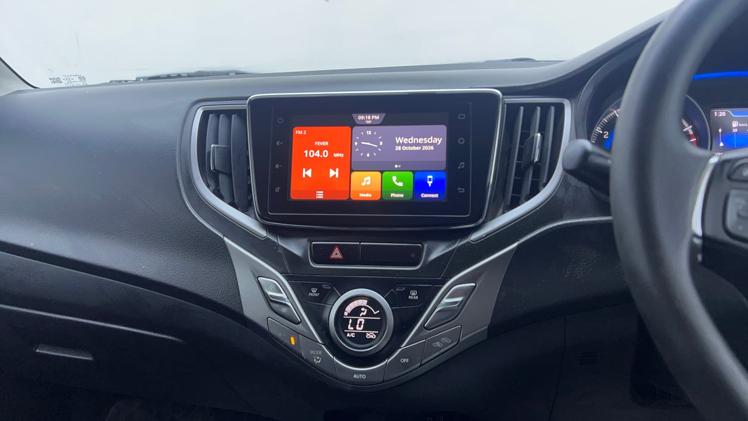 Used 2021 Maruti Suzuki Baleno Zeta Automatic Petrol Automatic interior MUSIC SYSTEM & AC CONTROL VIEW