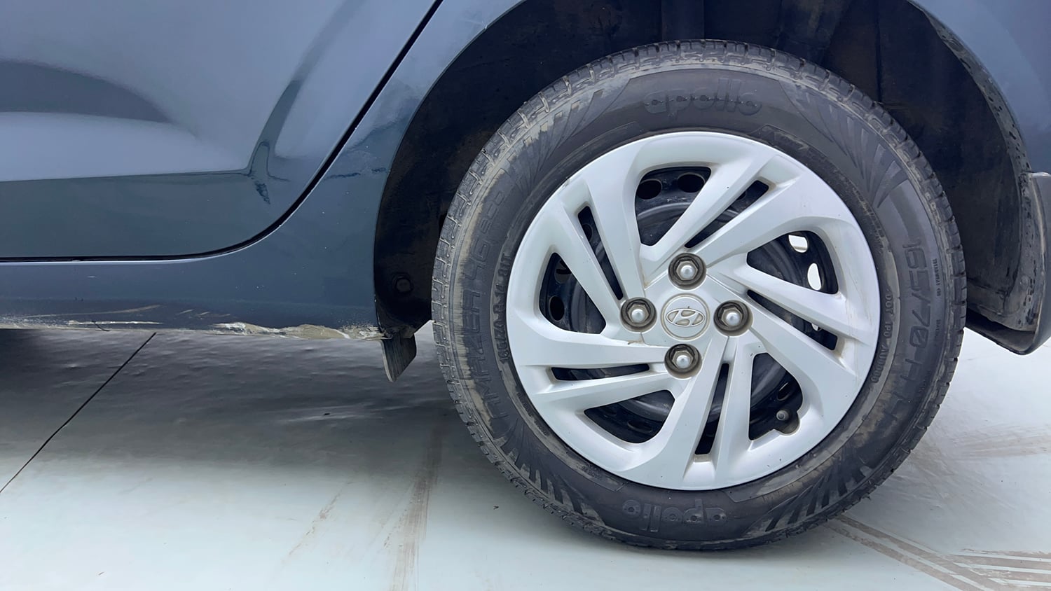 Used 2021 Hyundai Grand i10 Nios Magna 1.2 Kappa VTVT Petrol Manual tyres LEFT REAR TYRE RIM VIEW