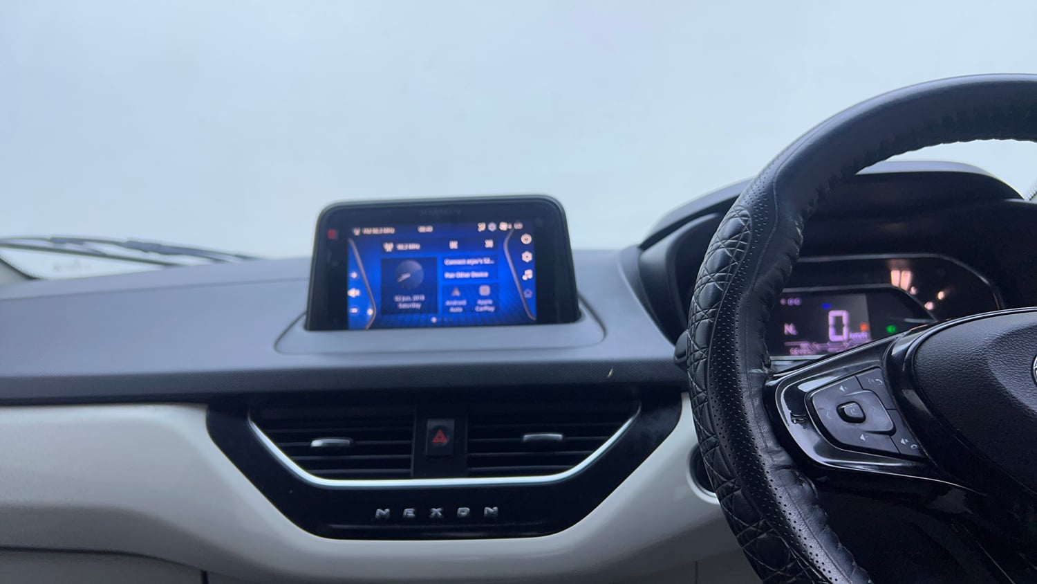 Used 2021 Tata Nexon XZA Plus Dual Tone Petrol Automatic interior MUSIC SYSTEM & AC CONTROL VIEW