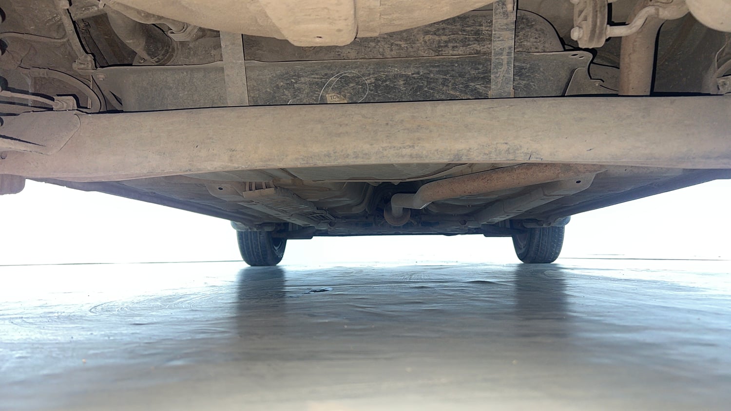 Used 2021 Hyundai Grand i10 Nios Sportz 1.2 Kappa VTVT CNG Cng Manual extra REAR UNDERBODY VIEW (TAKEN FROM REAR)