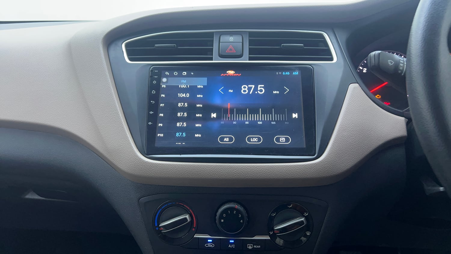 Used 2019 Hyundai Elite i20 Sportz Plus 1.2 Petrol Manual interior MUSIC SYSTEM & AC CONTROL VIEW