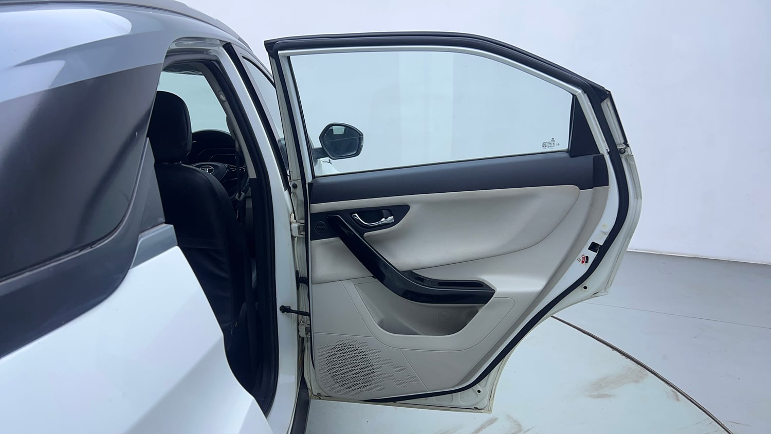 Used 2021 Tata Nexon XZA Plus Dual Tone Petrol Automatic interior RIGHT REAR DOOR OPEN VIEW