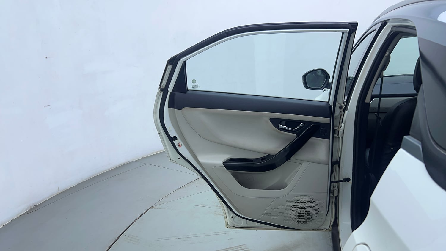 Used 2021 Tata Nexon XZA Plus Dual Tone Petrol Automatic interior LEFT REAR DOOR OPEN VIEW