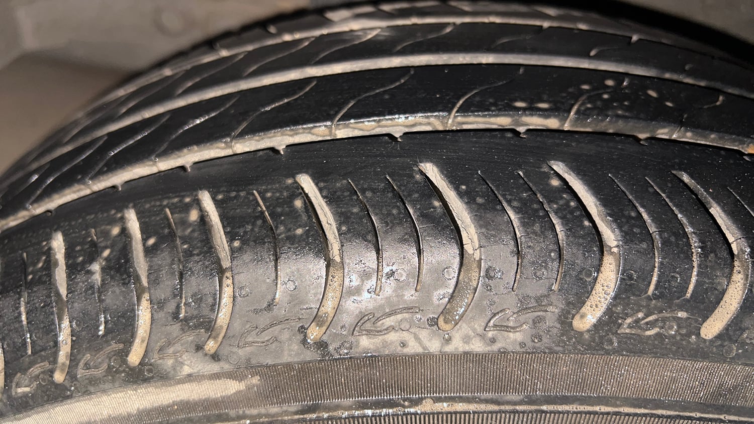 Used 2016 Honda Jazz V Petrol Petrol Manual tyres RIGHT REAR TYRE TREAD VIEW