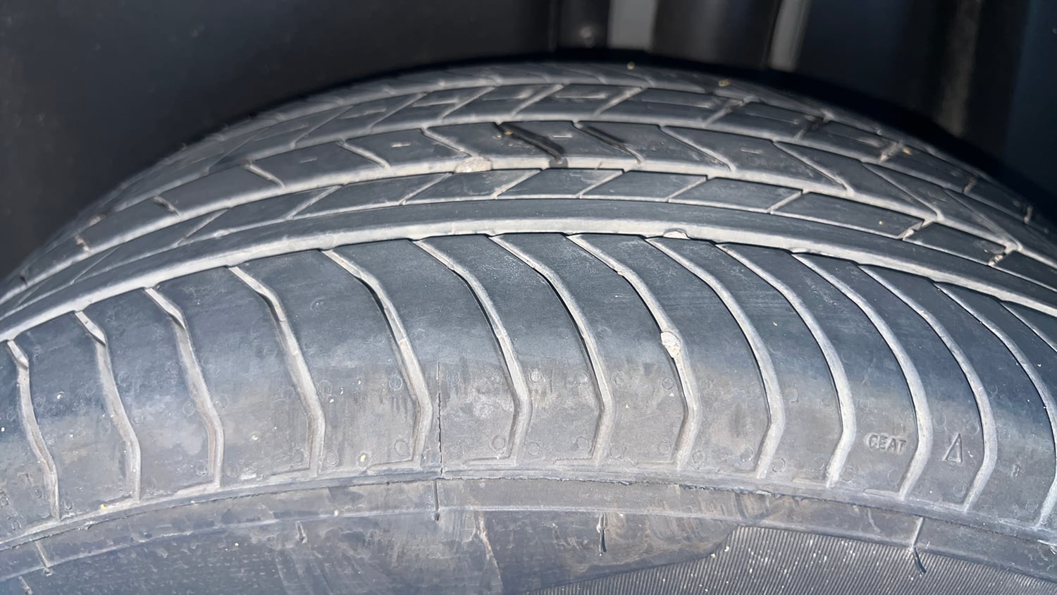 Used 2026 Skoda Kylaq Classic+ 1.0 TSI MT Petrol Manual tyres LEFT REAR TYRE TREAD VIEW
