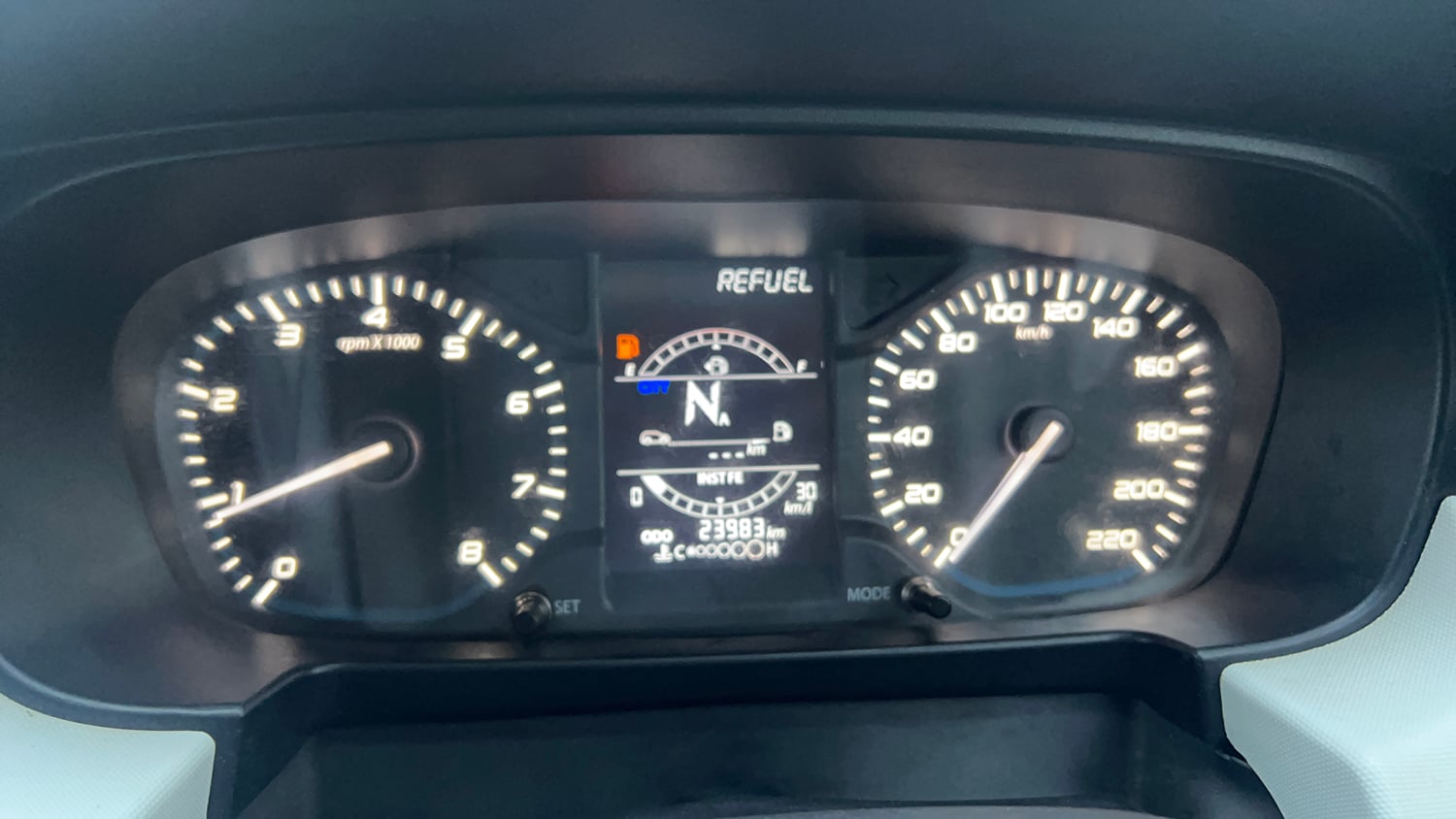Used 2023 Tata Punch Accomplished AMT Petrol Automatic interior CLUSTERMETER VIEW