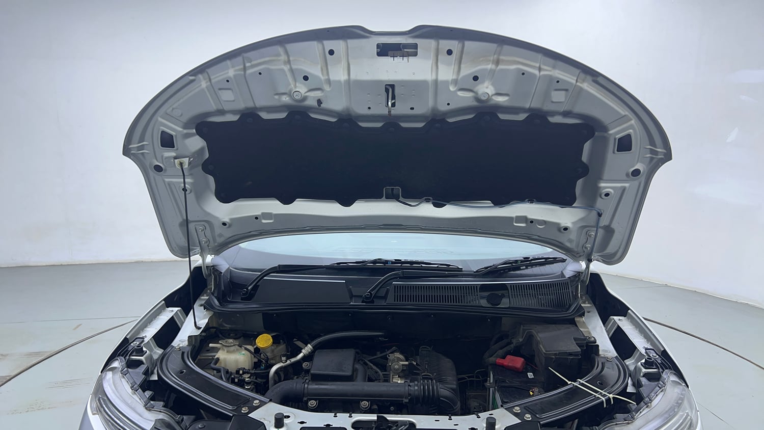 Used 2023 Tata Punch Creative Dual Tone AMT Petrol Automatic engine ENGINE & BONNET OPEN FRONT VIEW