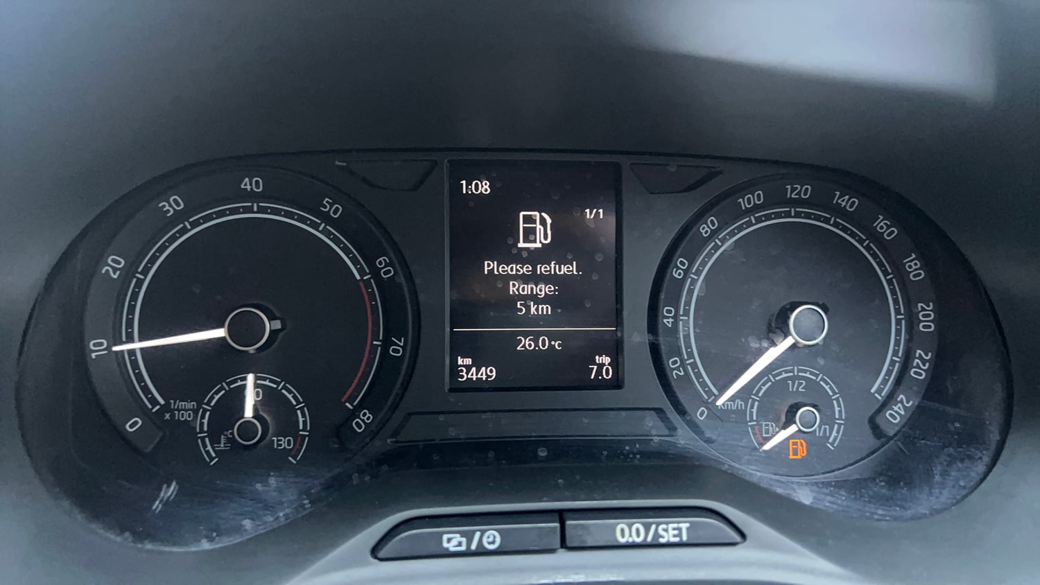 Used 2026 Skoda Kylaq Classic+ 1.0 TSI MT Petrol Manual interior CLUSTERMETER VIEW