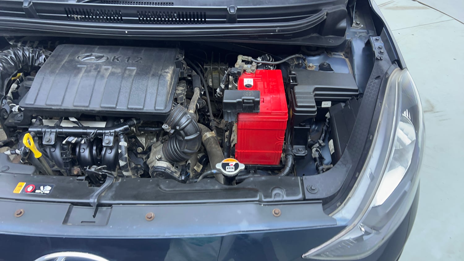 Used 2021 Hyundai Grand i10 Nios Magna 1.2 Kappa VTVT Petrol Manual engine ENGINE LEFT SIDE VIEW