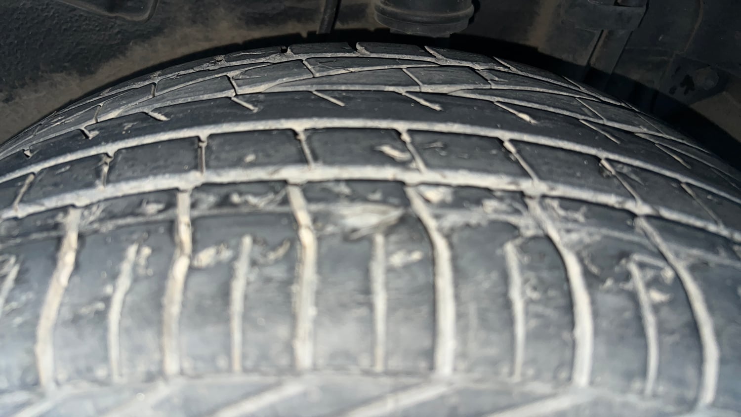 Used 2021 Tata Nexon XZA Plus Dual Tone Petrol Automatic tyres LEFT REAR TYRE TREAD VIEW