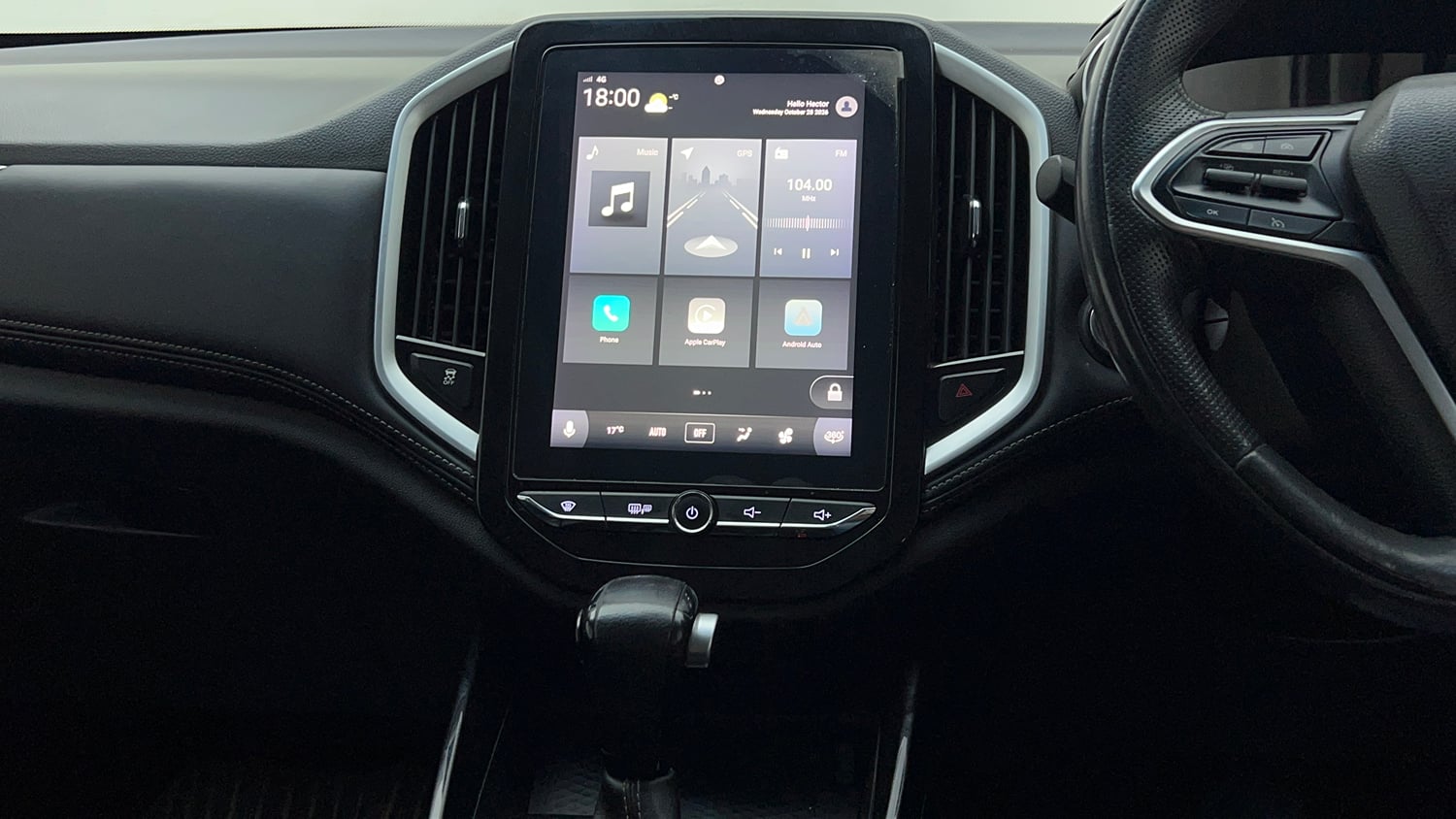 Used 2021 MG Motors Hector Sharp 1.5 Petrol Turbo DCT Petrol Automatic interior MUSIC SYSTEM & AC CONTROL VIEW