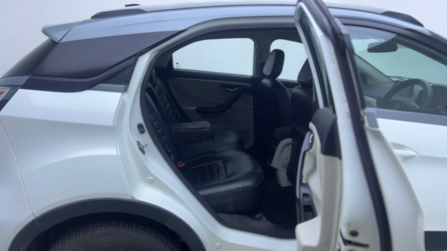 Used 2021 Tata Nexon XZA Plus Dual Tone Petrol Automatic interior RIGHT SIDE REAR DOOR CABIN VIEW