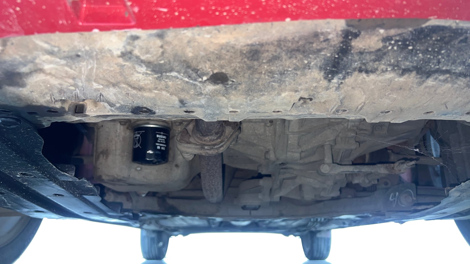 Used 2021 Maruti Suzuki Baleno Zeta Petrol Manual extra FRONT LEFT UNDERBODY VIEW