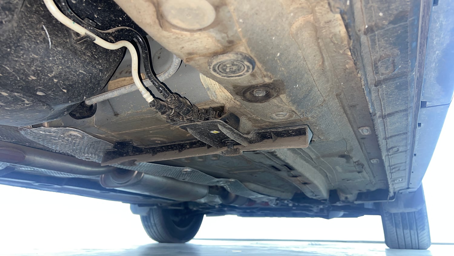 Used 2026 Skoda Kylaq Classic+ 1.0 TSI MT Petrol Manual extra REAR RIGHT UNDERBODY VIEW