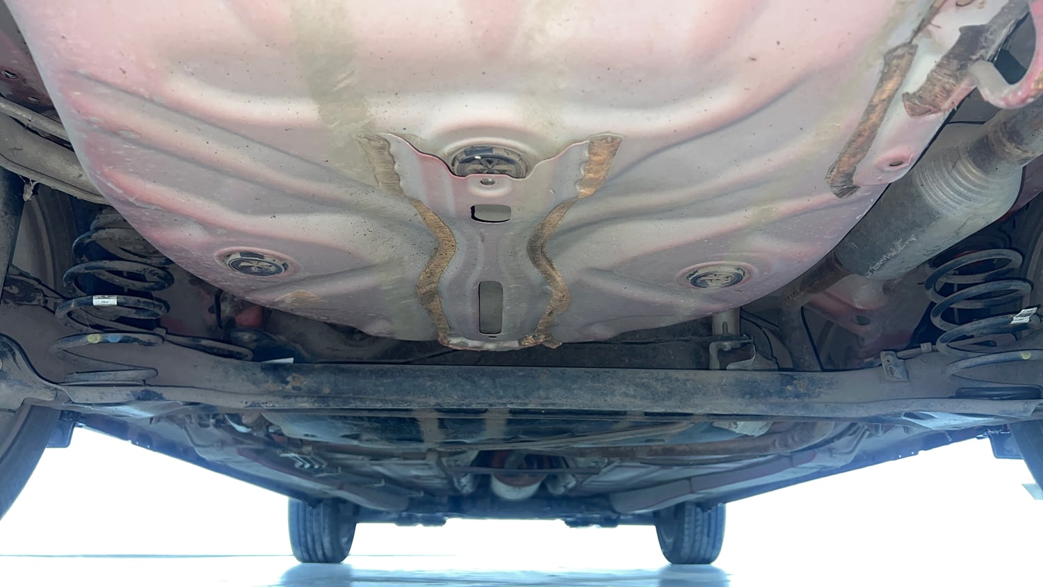 Used 2021 Maruti Suzuki Baleno Zeta Petrol Manual extra REAR UNDERBODY VIEW (TAKEN FROM REAR)
