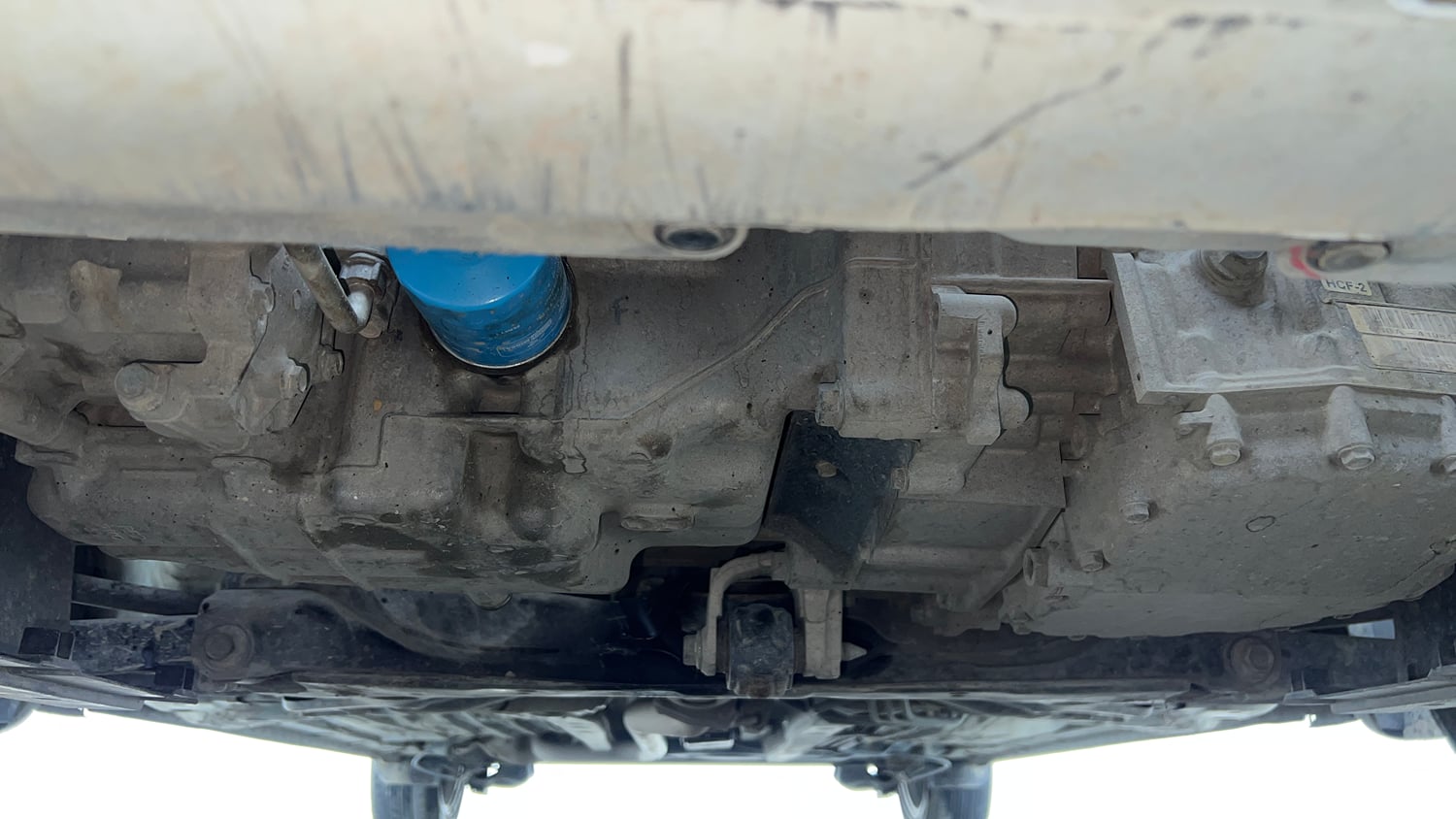 Used 2022 Honda Amaze VX CVT 1.2 Petrol Petrol Automatic extra FRONT LEFT UNDERBODY VIEW