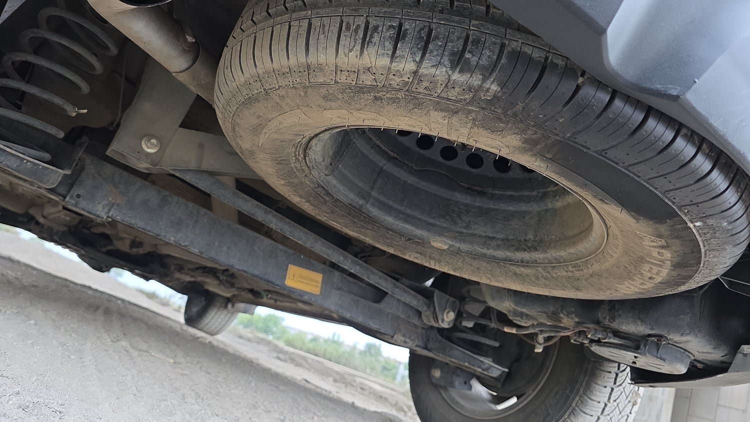 Used 2023 Tata Harrier XT Plus Dark Editon Diesel Manual tyres SPARE TYRE VIEW