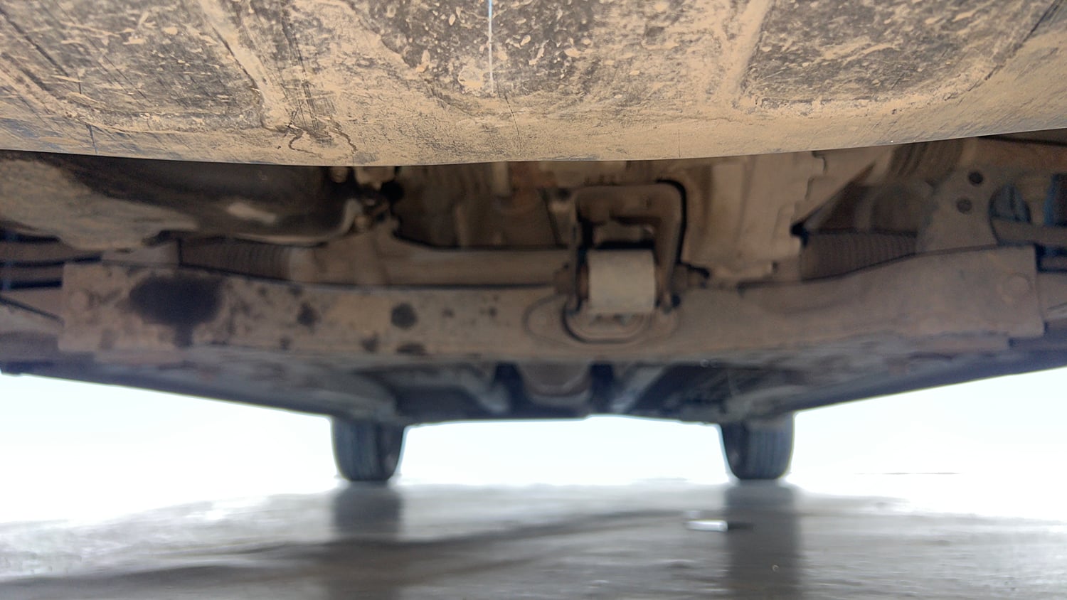 Used 2024 Hyundai New i20 Sportz 1.2 MT Petrol Manual extra FRONT LEFT UNDERBODY VIEW