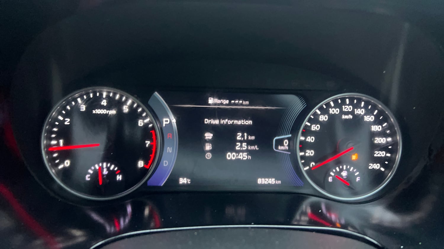 Used 2020 kia Seltos GTX Plus DCT 1.4 Petrol Automatic interior CLUSTERMETER VIEW