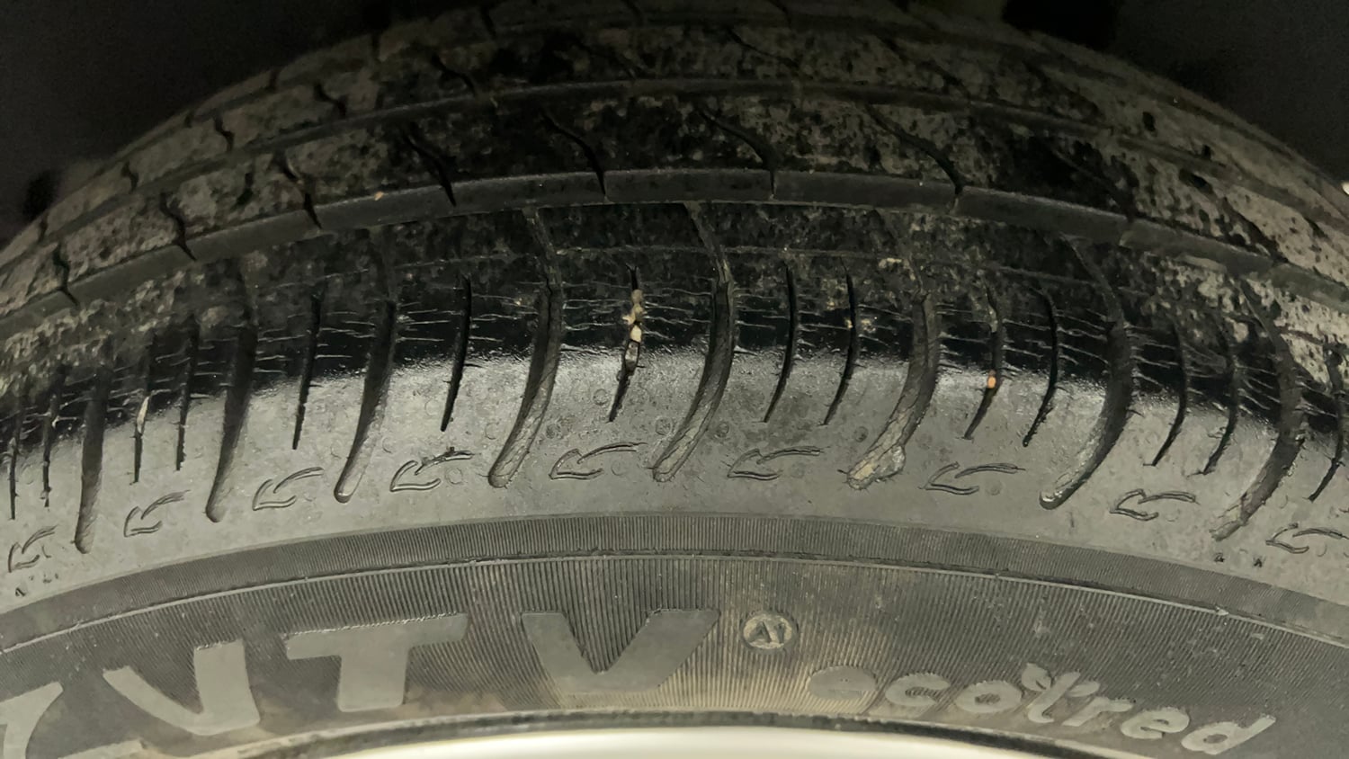 Used 2020 Maruti Suzuki Baleno Delta Petrol Manual tyres LEFT REAR TYRE TREAD VIEW