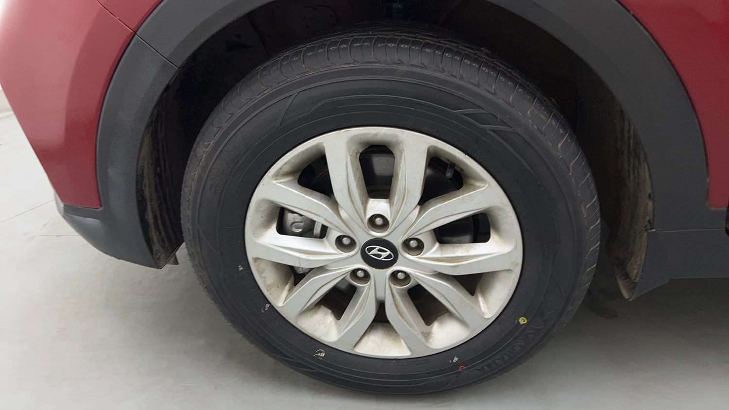 Used 2019 Hyundai Creta SX 1.6 CRDi Diesel Manual tyres LEFT FRONT TYRE RIM VIEW