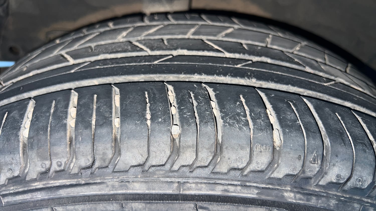 Used 2024 Hyundai New i20 Sportz 1.2 MT Petrol Manual tyres RIGHT REAR TYRE TREAD VIEW