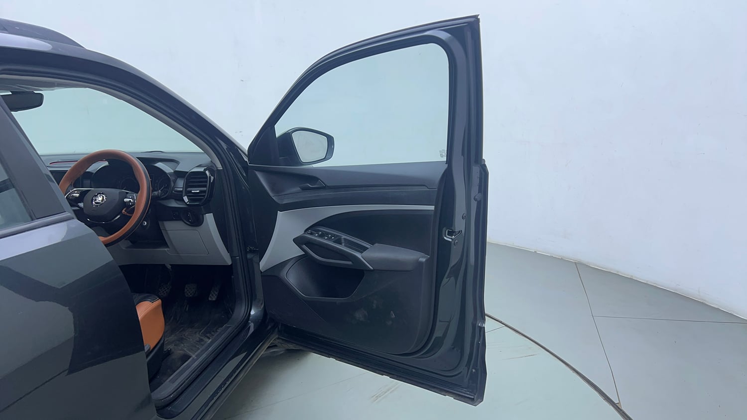 Used 2026 Skoda Kylaq Classic+ 1.0 TSI MT Petrol Manual interior RIGHT FRONT DOOR OPEN VIEW